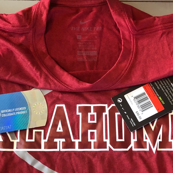 Nike dri-fit Performance OKLAHOMA SOONERS shirt - Picture 3 of 4